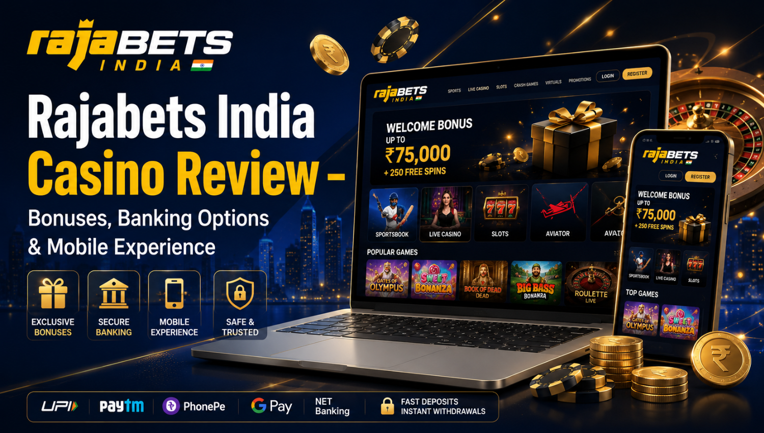 Rajabets India sportsbook and online casino entertainment platform